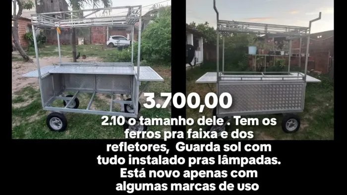 Carrinho de bebidas caipirinha todo novo
