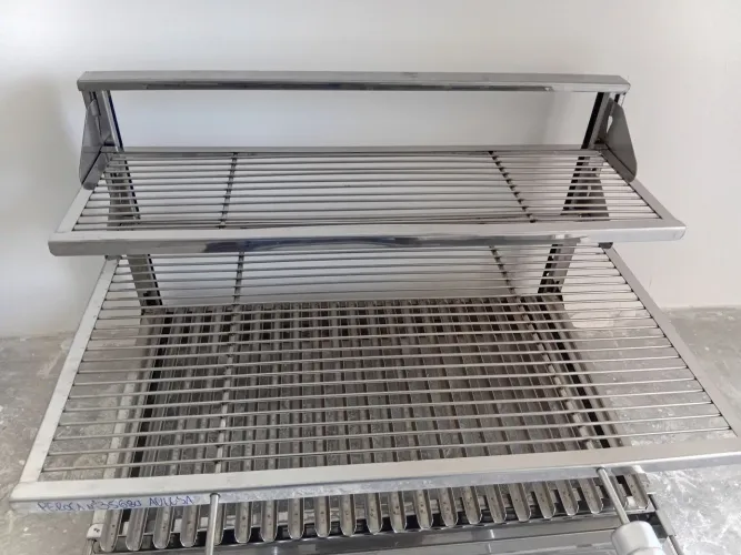 Grill inox suporte de fundo