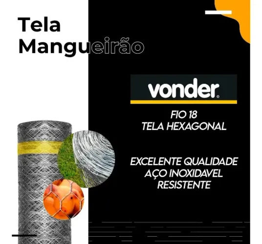 Tela Mangueirao Vonder 1,50m Fio 18 ( 50M ) 