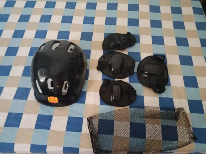 Kit proteção skate infantil 