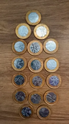 Coleção de moedas antigas
