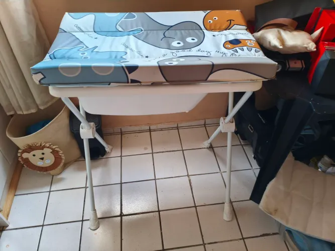 Banheira com trocador infantil