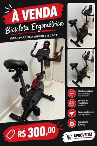Bicicleta ergométrica - nunca usada 