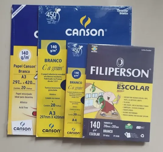 Folhas A3 e A4 Desenho/Artes/Escola