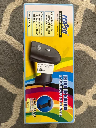 Leitor de boletos e código de barras feasso 32bit