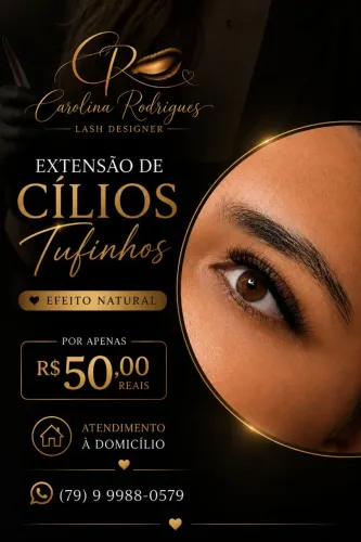 Extensão de cílios tufinho 