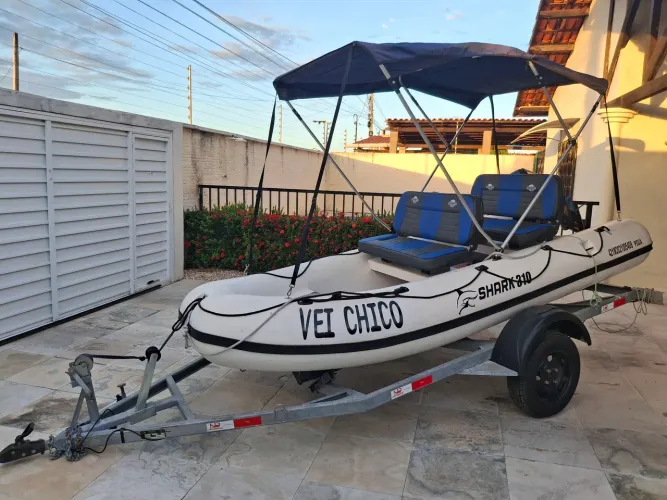 Bote Barco Lancha SHARK 310 Todo em FIBRA
