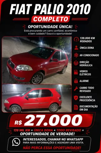 Fiat Palio ELX 1.0/ 1.0 Fire Flex 8V 2P (álcool) 2010