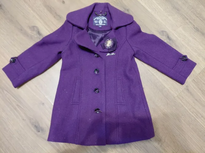 Casaco Infantil Roxo Elegante Hunt Kids Tam. 100 (aprox. 3-4 anos)