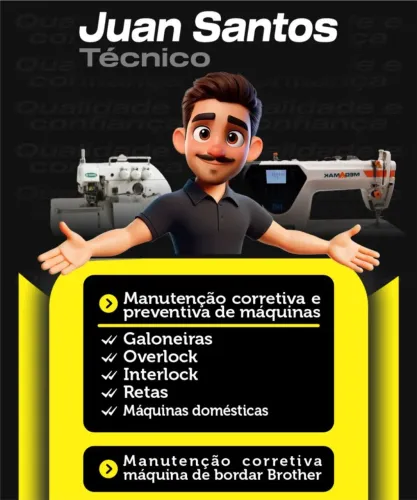 Máquinas de costura e bordado 
