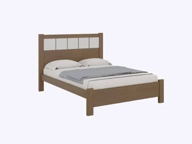 Cama Casal Primicia Plus Castanho.Off White Frete Grátis - Até 12x S/ Juros