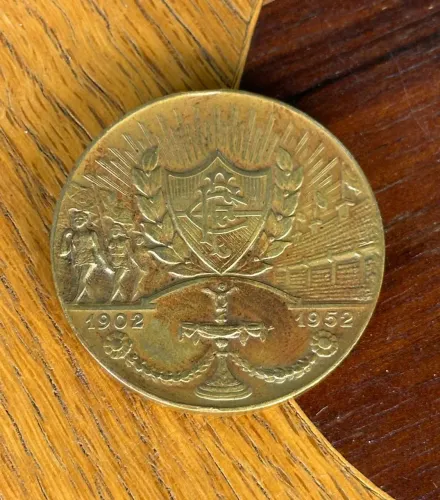 Medalha Fluminense Cinquentenário de Fundação 50mm Casa da Moeda