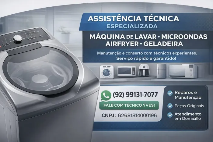 Assistência técnica de eletrodomésticos em geral