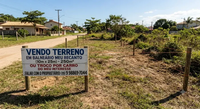 Vendo Terreno no Litoral ou troco por carro do meu interesse