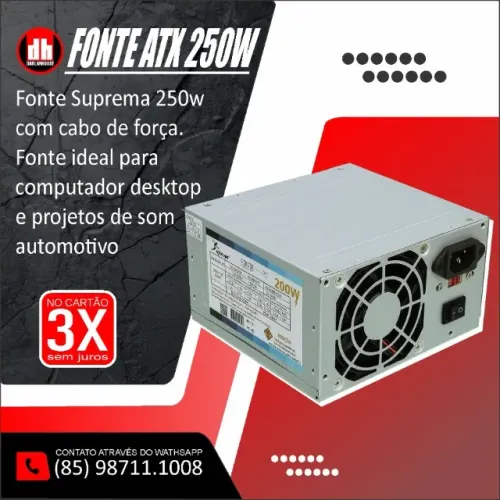 Fonte de Computador ATX 250w suprema