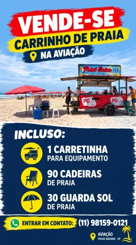 Carrinho Quiosque Praia Grande