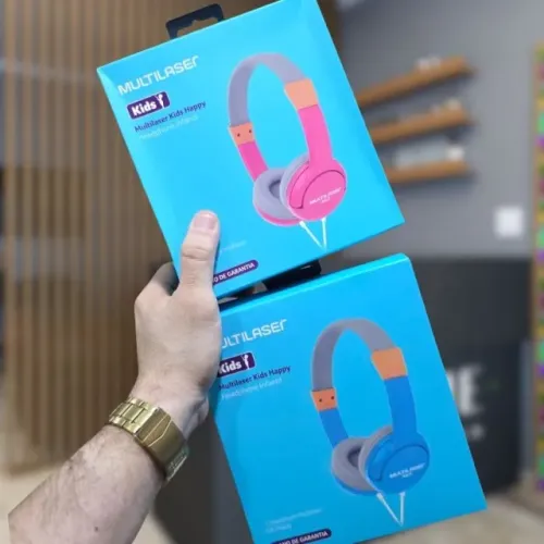 Lacrado Fone De Ouvido Headphone Multilaser Kids Happy PH377