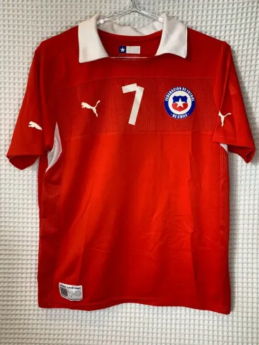 Camisa Seleção Chile 2013 Home Infantil - 7 Sánchez -Puma