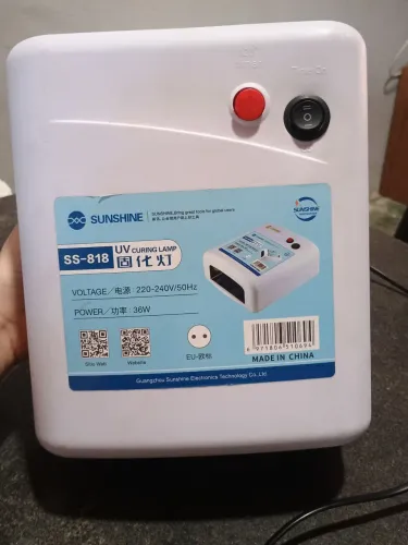 Cabine Estufa Uv Sunshine Ss 818 Secar Cola Touch Lcd Telas Celular
