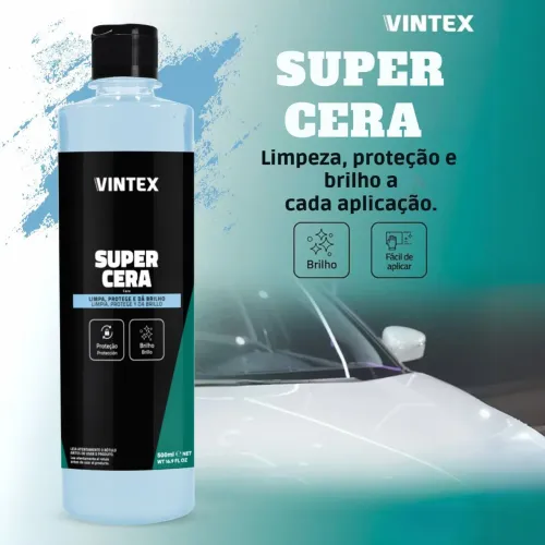 Produto vintex super cera para pintura automotiva