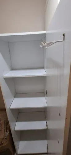 Armário multiuso 1 porta com ganchos
