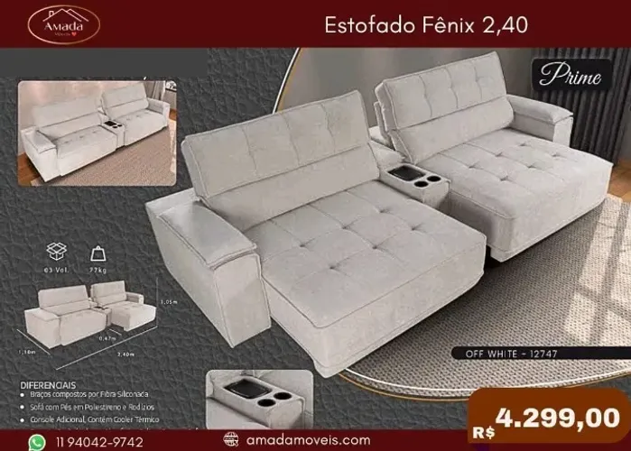 Estofado Fênix, a pronta entrega 