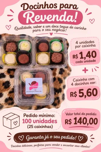 DOCINHOS GOURMET THREE GOURMET ? PRONTOS PARA REVENDER!