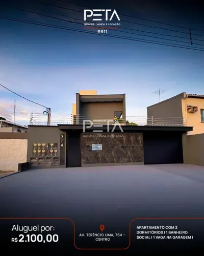 Apartamento com 2 Quartos para Locação, Centro - Boa Vista
