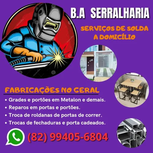 Serralheiro e Soldador a Domicílio. Qualidade e Ótimo Preço! ! Maceió e Demais Regiões!