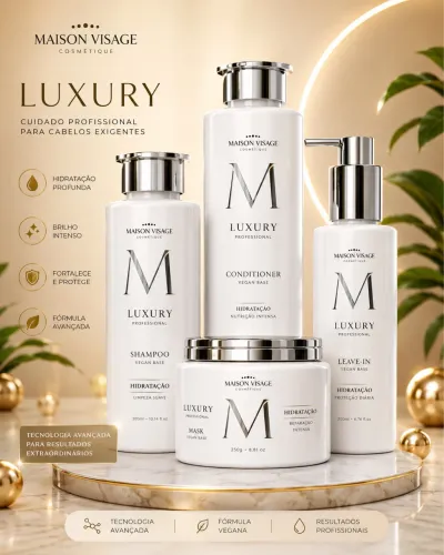 Kit Shampoo, condicionador, máscara, Leave-in