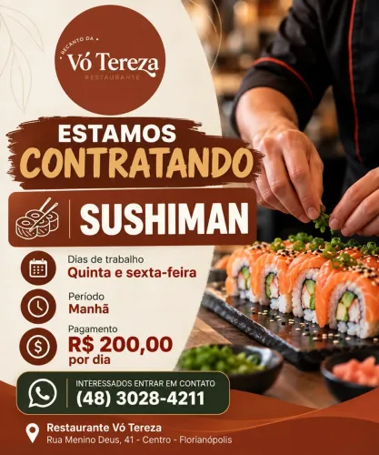 Contrata-se sushi man