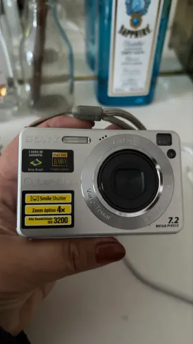 Câmera Sony Cyber-shot DSC-W110 Completa - Vintage