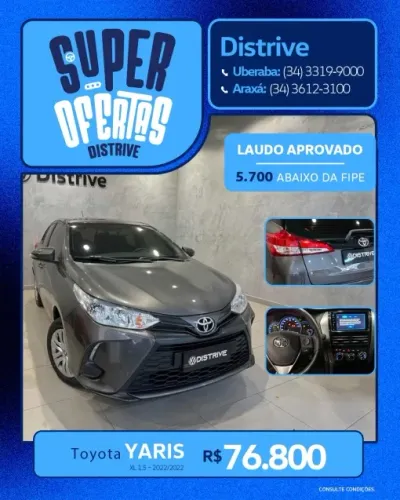 Toyota Yaris XL 1.5 Flex 16V 5P Aut. 2022