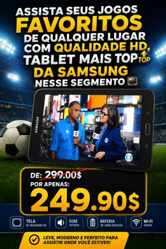 TABLET SAMSUNG COM TV HD MAIS TOP DA OLX !!!