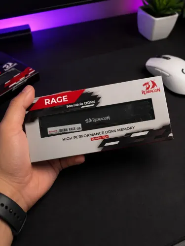 Memória RAM Redragon Rage DDR4 8GB 3200MHz CL16 - Nova Lacrada