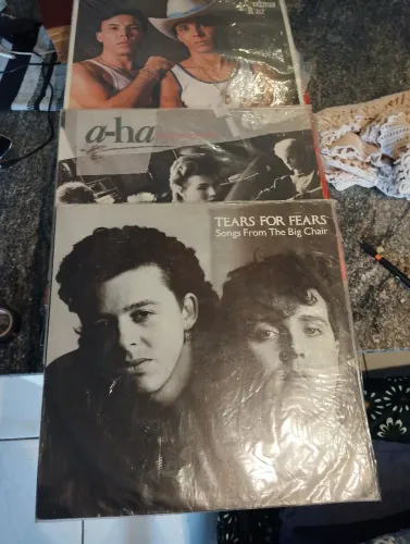 Vários discos de vinil