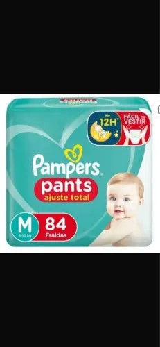Fralda Pampers Pants M - com ajuste