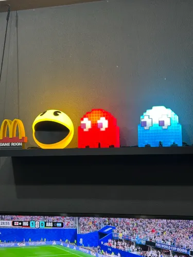 Luminária pac man