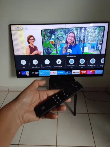 Tv Smart Samsung 4:k 60 polegadas pega 3 mil canais