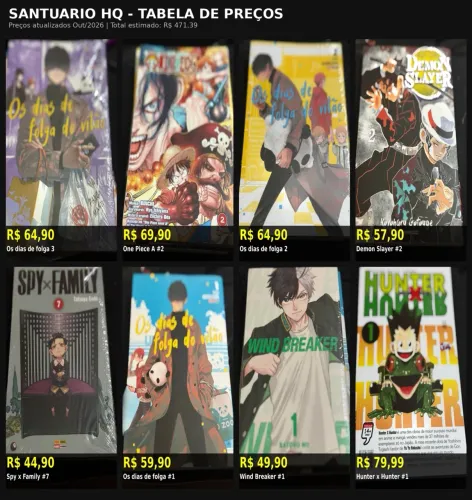Mangas variados