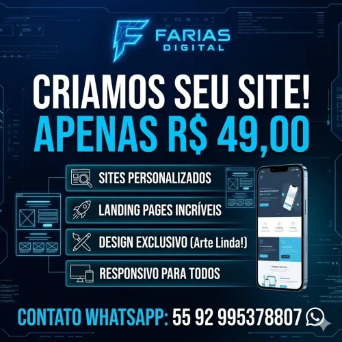 Criação de Sites Profissionais e Landing Pages - A partir de R$ 49!