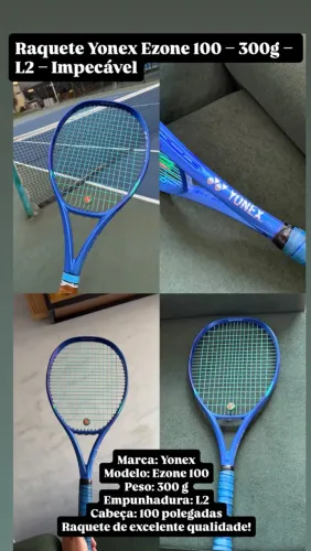Raquete Yonex Ezone L2 cabeça de 100