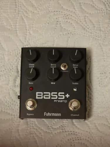 Pedal Preamp Fuhrmann Bass+ Contrabaixo 2 Canais Drive - Impecável