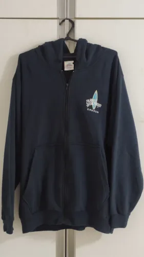 Casaco Agasalho Moletom Planet Hollywood Cancun Full Zíper c/ Capuz Bolso Canguru Original