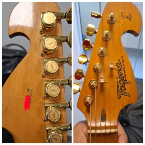 Tagima T635 Hand Made In Brazil Headstock Papagaio - Marfim e Marupá