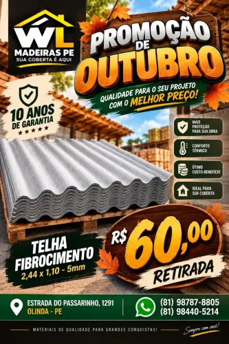 Saldão de telhas