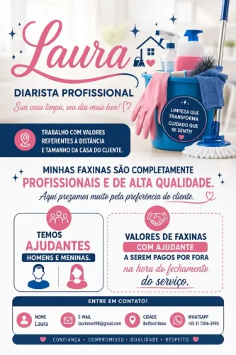 Faço faxinas em geral