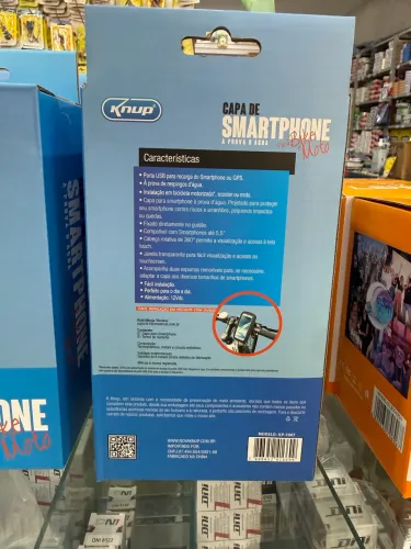 Capa de celular com USB a prova d?água
