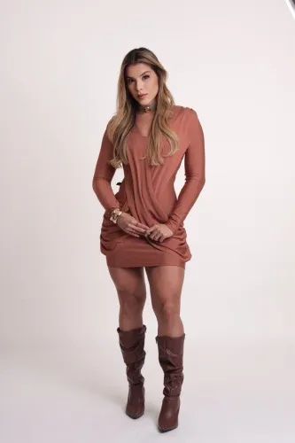 Vestido transpassado novo