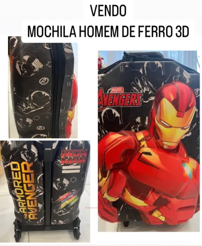 MOCHILA HOMEM DE FERRO 3D